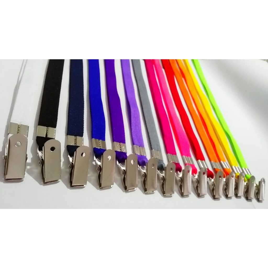 20 CORDÕES CRACHÁS 12MM X 85CM COM CLIPS JACARÉS