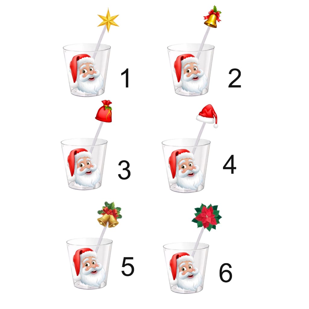 Copinho de Brigadeiro com colher Papai Noel c/ 120 unidades(60 copos + 60 Colheres)