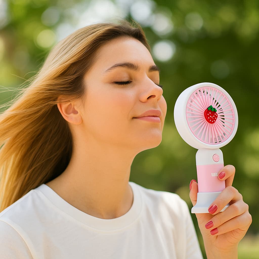 Mini Ventilador de mão vento forte ventilador ônibus transporte leve para qualquer lugar Refrescar no calor
