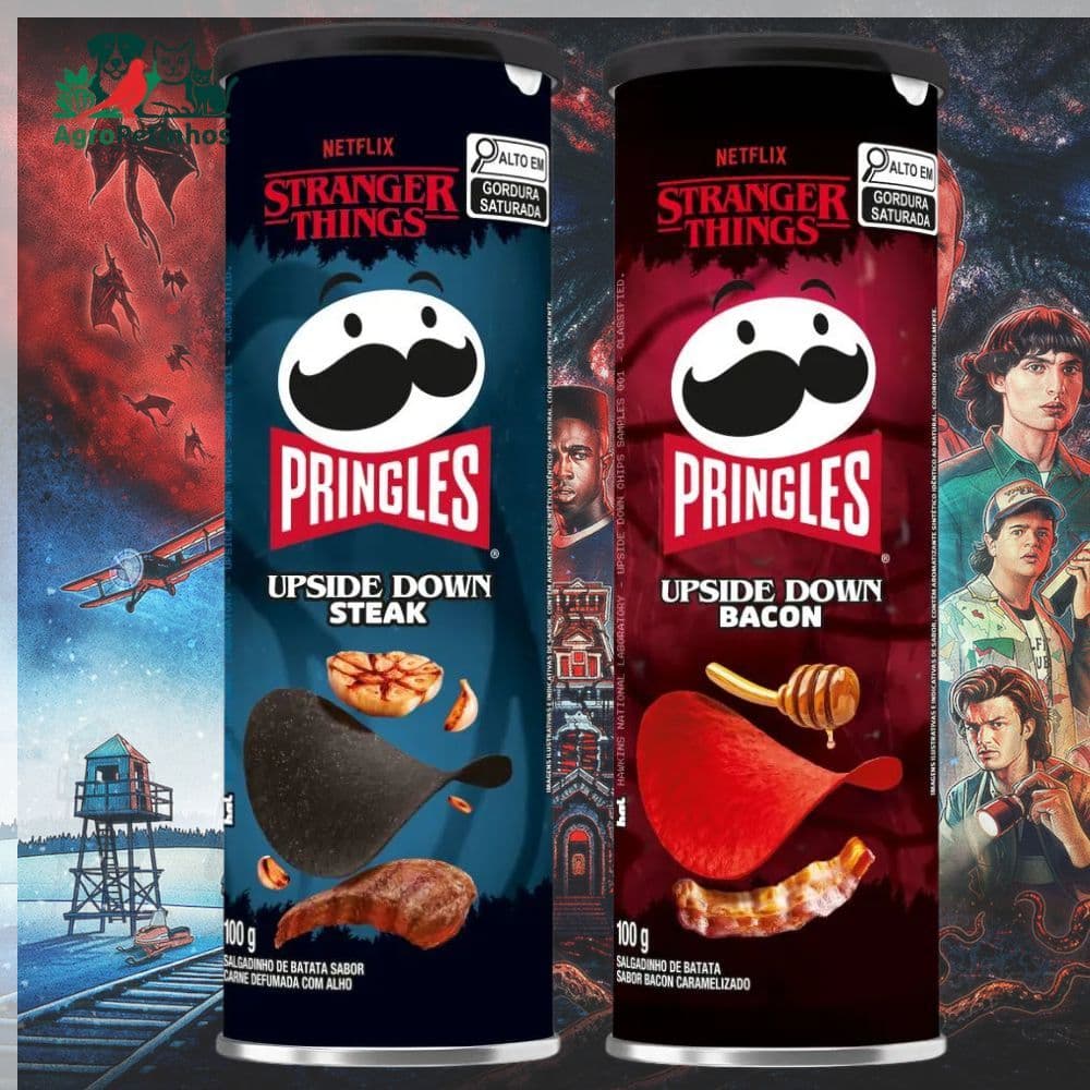 Kit 2 Pringles Netflix Stranger Things Limited Upside Down de 100g cada
