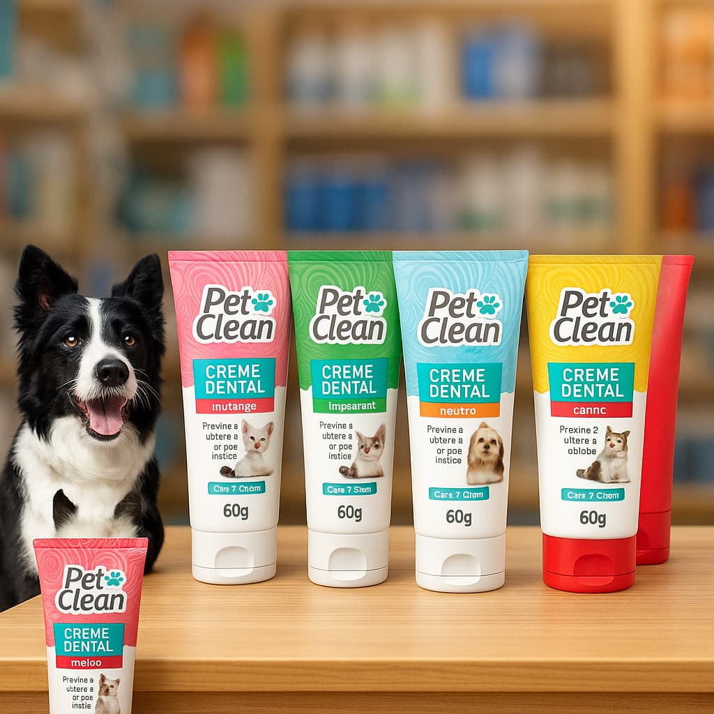 Creme Dental Pet Clean 60g para Cães e Gatos – Pasta de Dente Pet em Oferta