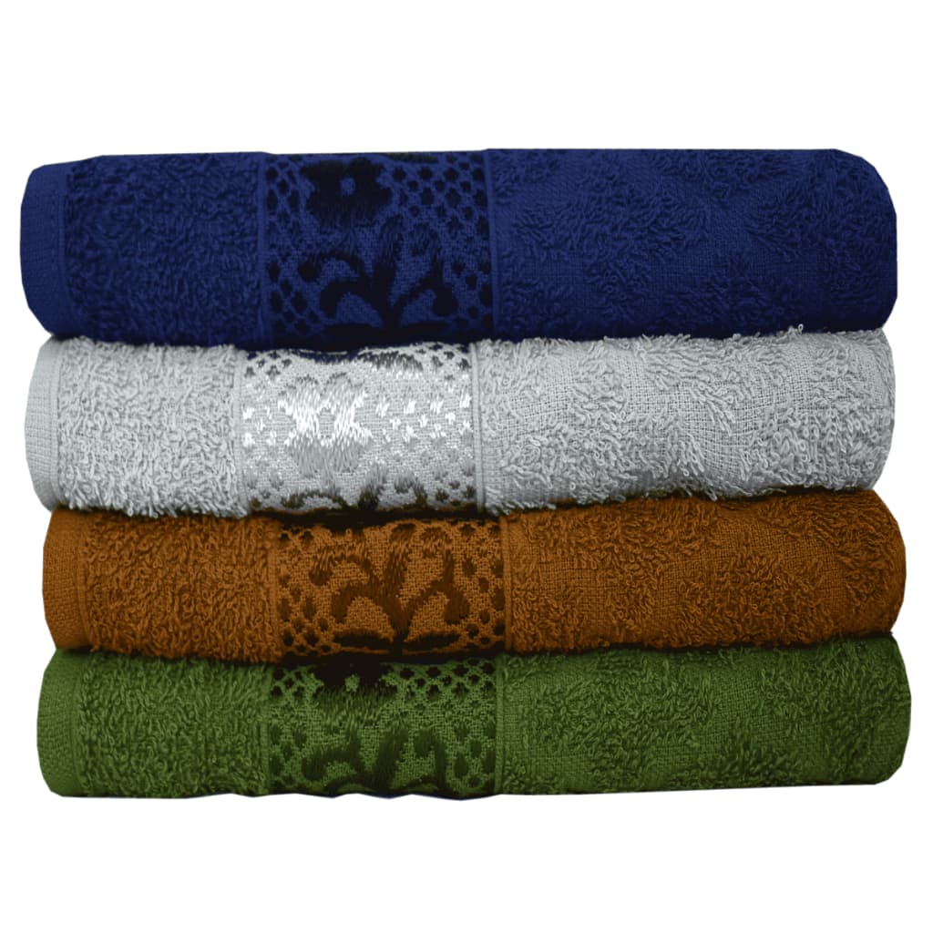 Toalha de Rosto Luxo 45X70 - 12 unidades 107g - 340g/m2 100% Algodão Toalha para Pia Box Banheiro