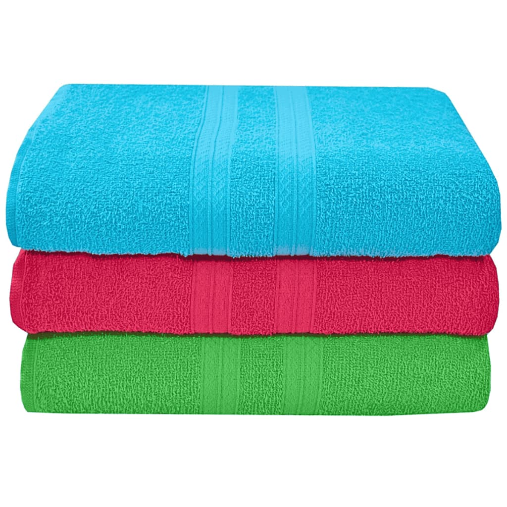 Toalha de Banho Brizza Felpuda 70X140 - 3 unidades 253g - 258g/m2 100% Algodão Atacado Flabom