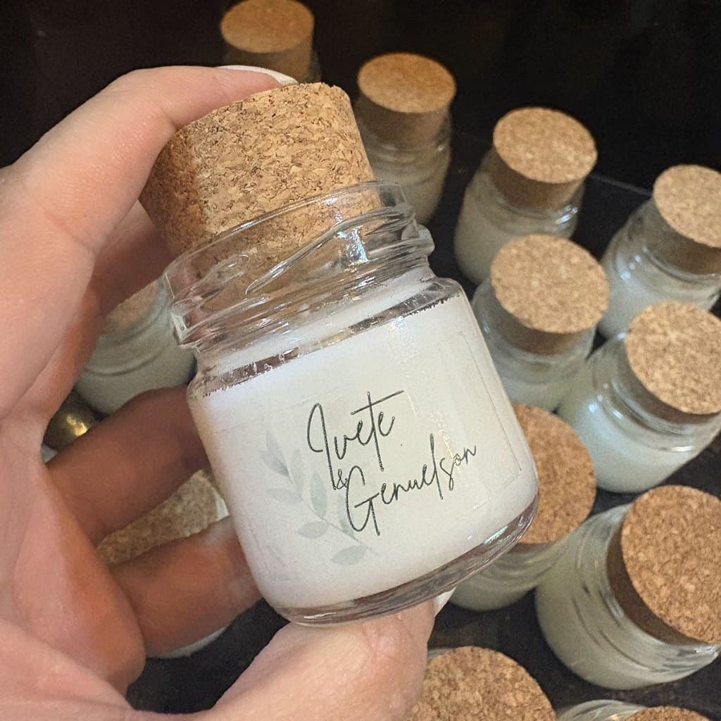 Kit 10 Mini Velas Aromáticas Decorativas 40g Ideal para Lembrancinhas de Casamento Vários Aromas