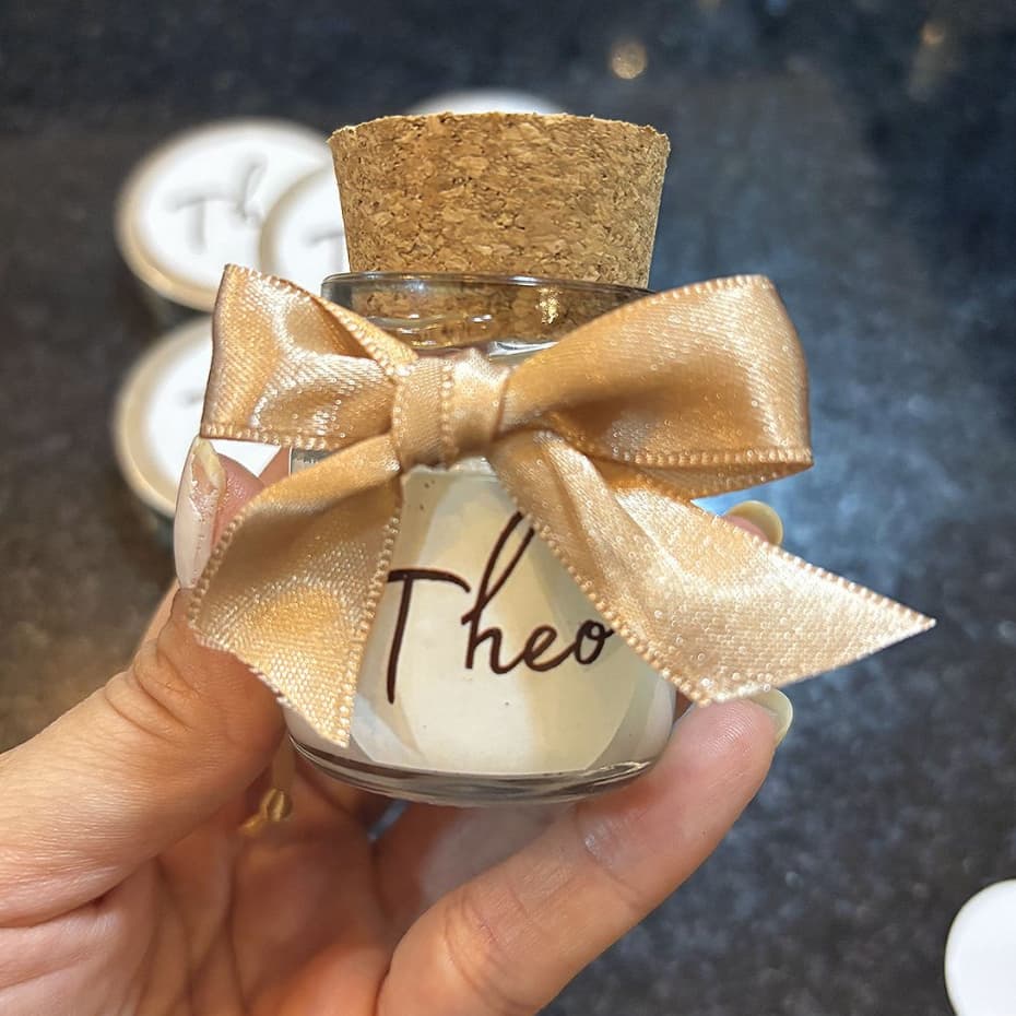 Kit 10 Mini Velas Perfumadas para Lembrancinhas de Aniversário Batizado e Chá de Bebê