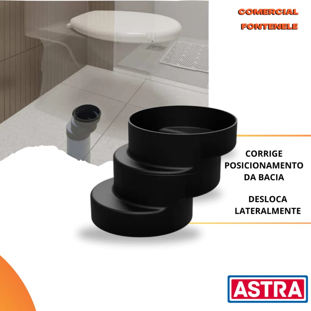 BOLSA EXENTRICA 4'' PARA BACIA SANITARIA