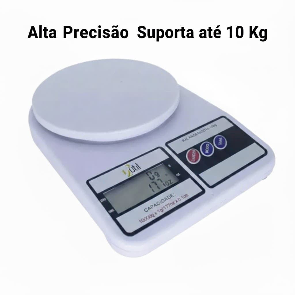 Balança Cozinha Culinária Digital Pesar Alimento Até 10kg