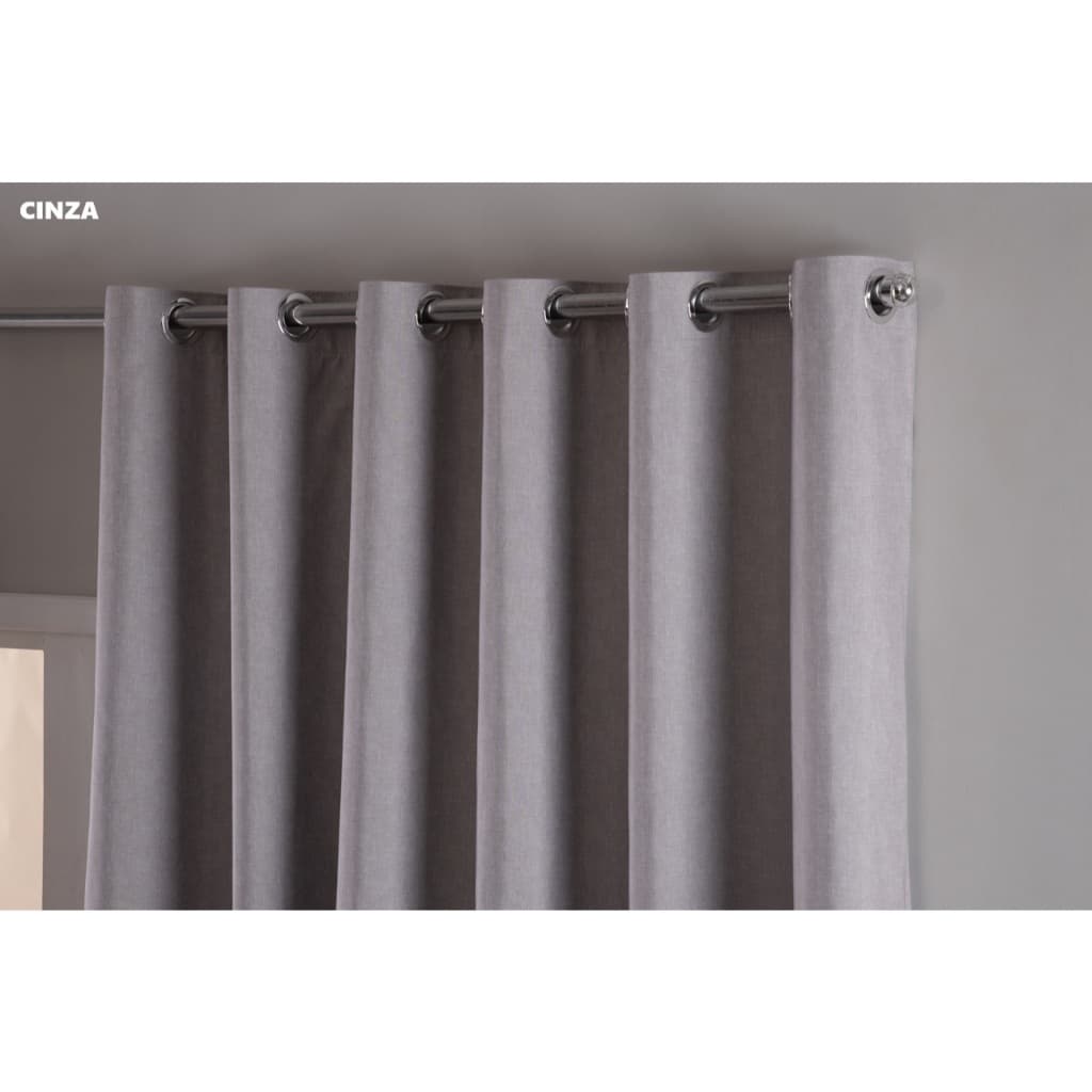 Cortina Blackout Dallas 100% Linho 2,30x3,84m | Bloqueio Total Luz | Caimento Perfeito