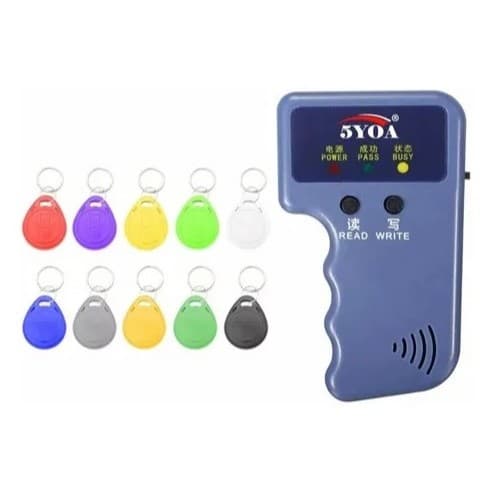 Copiador De Tag Leitor 125 Khz Rfid Duplicador + 10 Tag Gratis