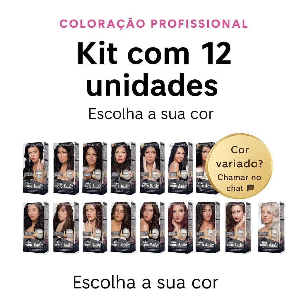 Kit 12 Coloração Super Bonita Probelle com Amônia MONTE SEU COMBO