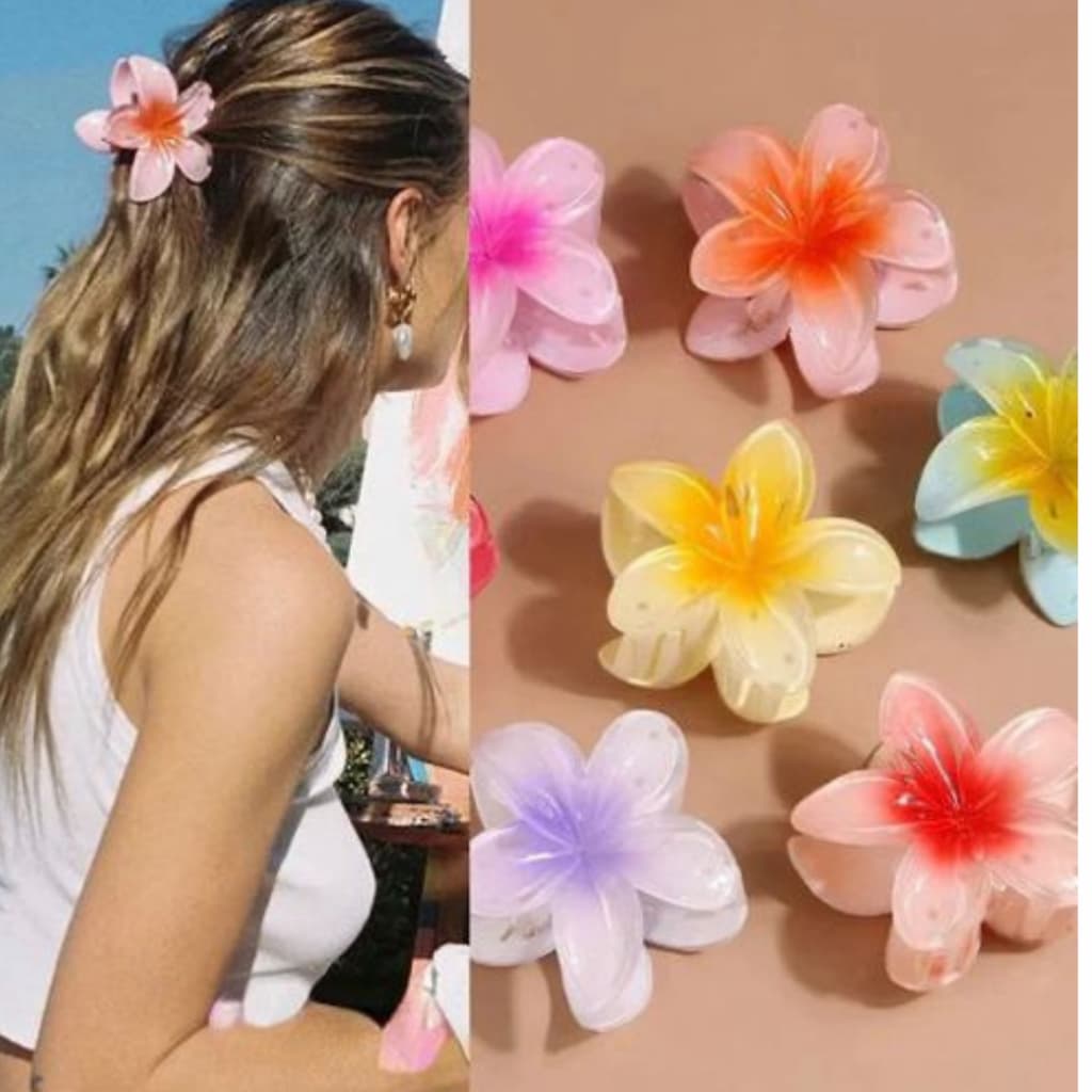 Kits Peças de Presilhas, Grampos e Piranhas Florais para Cabelo – Acessórios Femininos