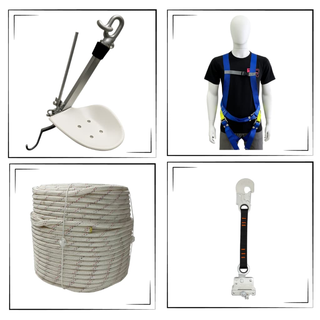 Cadeira Assento Fibra Kit P/ Pintura E Trabalho Em Altura
