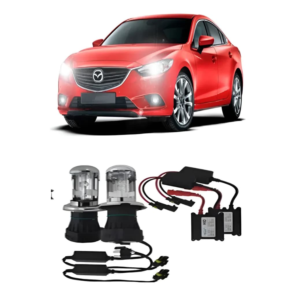 Kit Xenon H4 Bi-xenon Farol 6000k 8000k 1000K 1200K Com Reator Digital Hid