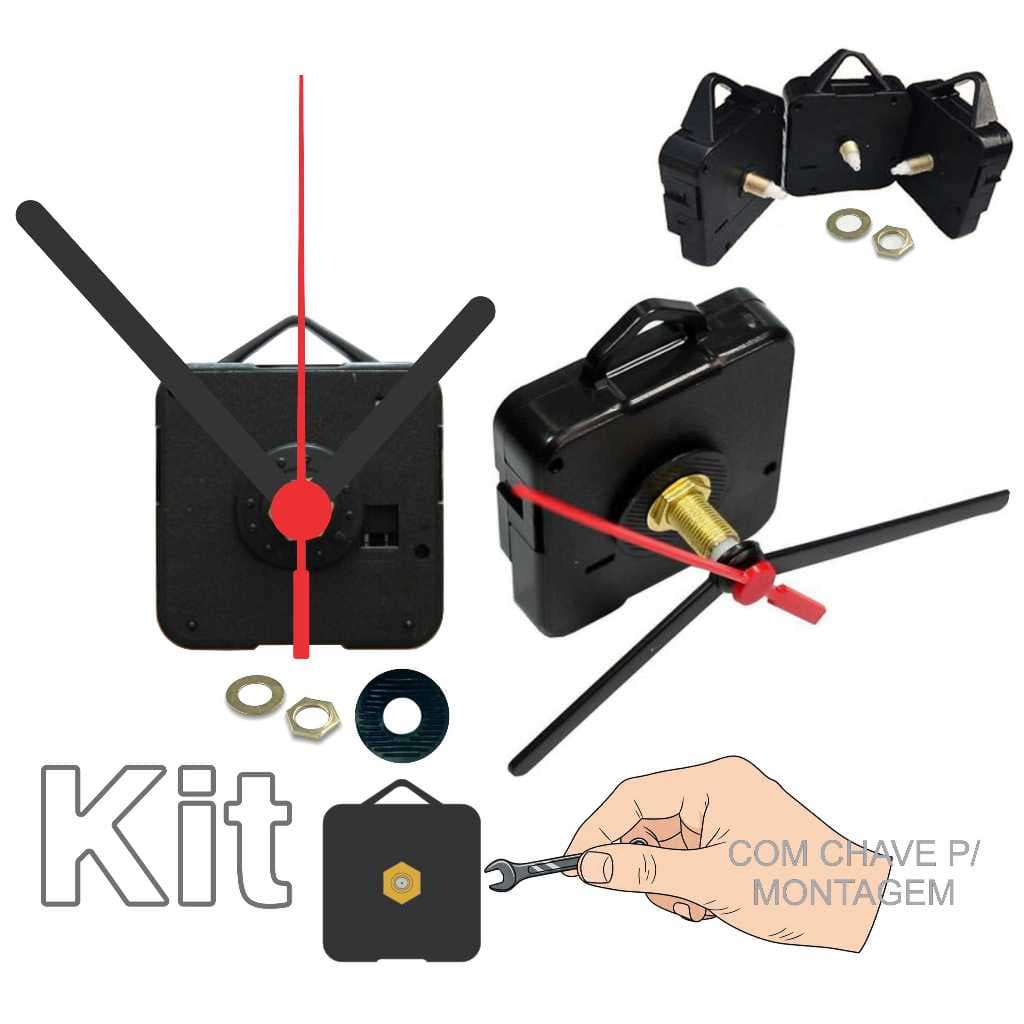 kit 100 unidades de Maquina Continua Para Relógio de Parede 100 unidades funcionamento Continuo