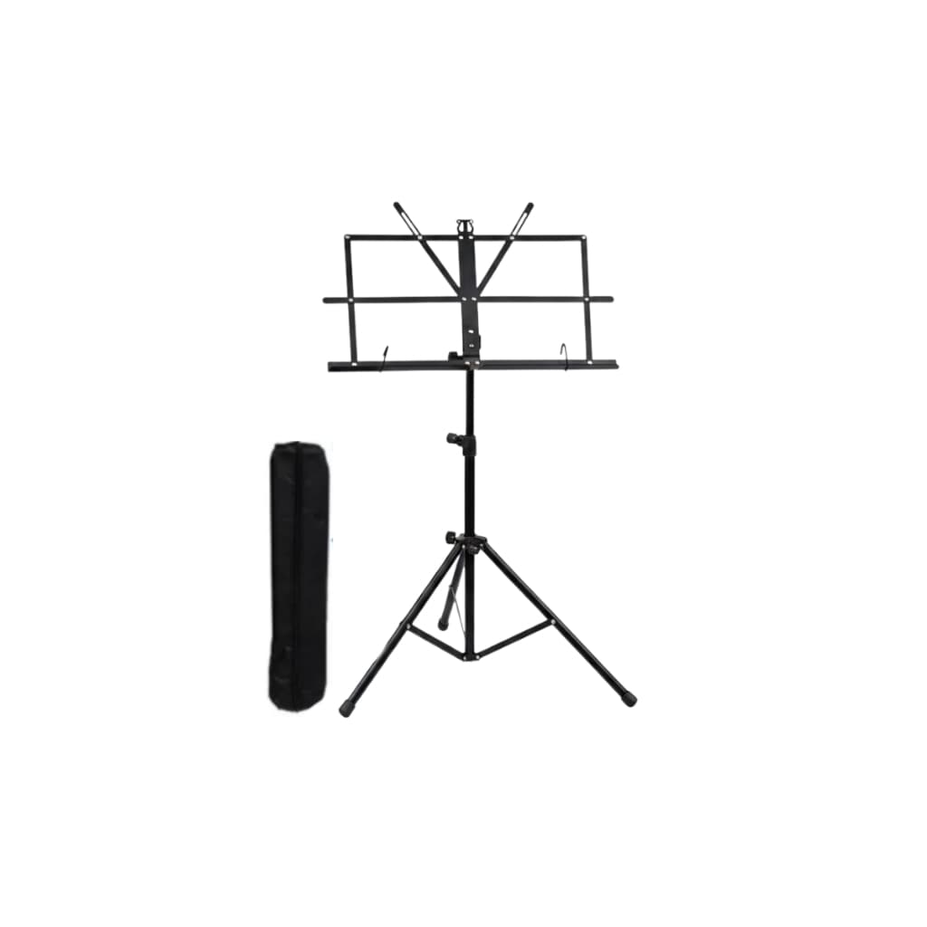 Estante Mxt Suporte Partitura Pedestal Dobrável C/bolsa Preto