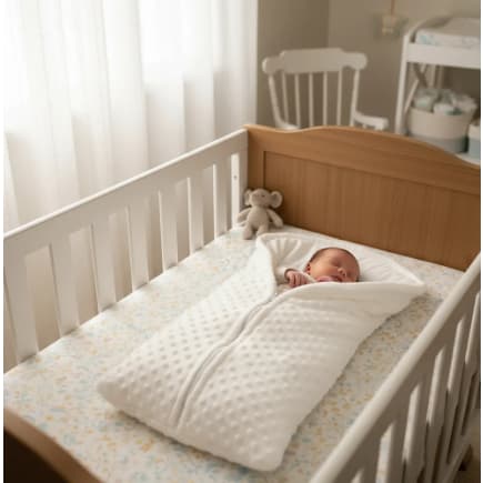 Saco de Dormir P/ Bebê Tecido Soft Bolhas Cores Variadas