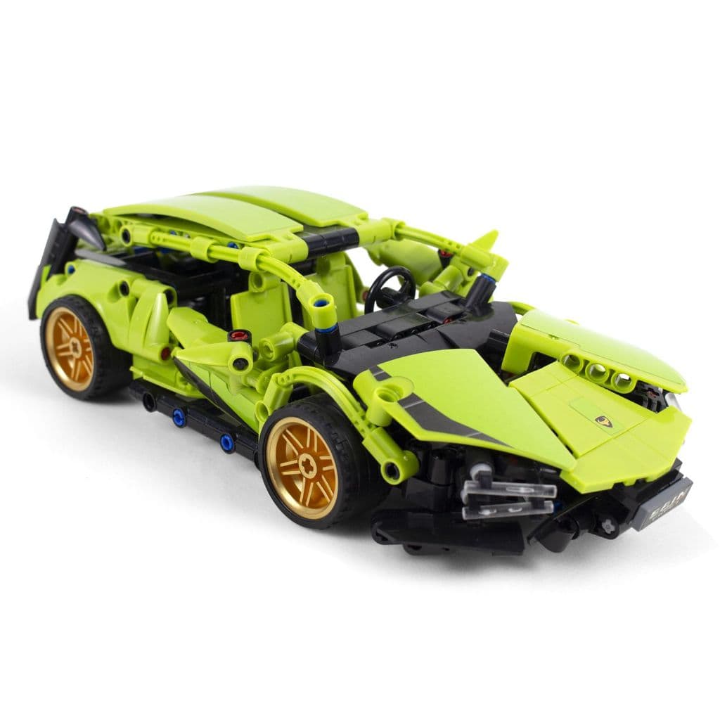 Super Carro Esportivo de Montar Verde – Kit de Construção 3D com Design Incrível!!