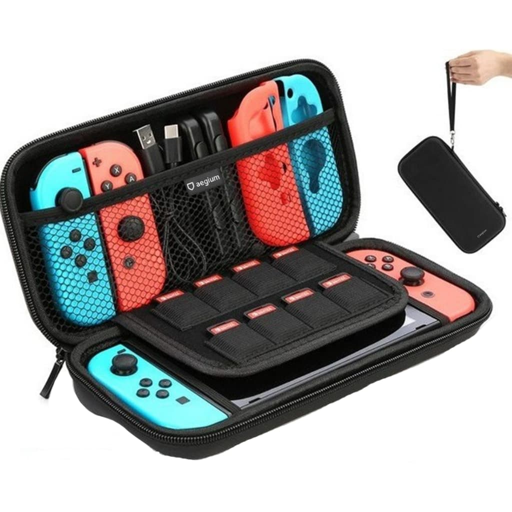 Bolsa Estojo Case Bag Resistente Para Nintendo Switch Oled e Lite Preto