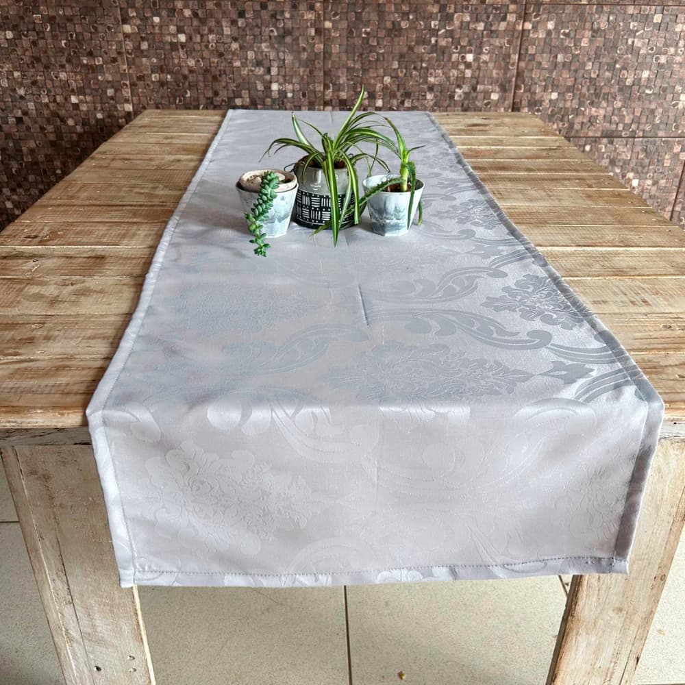 Caminho Trilho De Mesa 3 unidades - 1,40m X 0,45m Decorativo Jacquard Diversas Cores