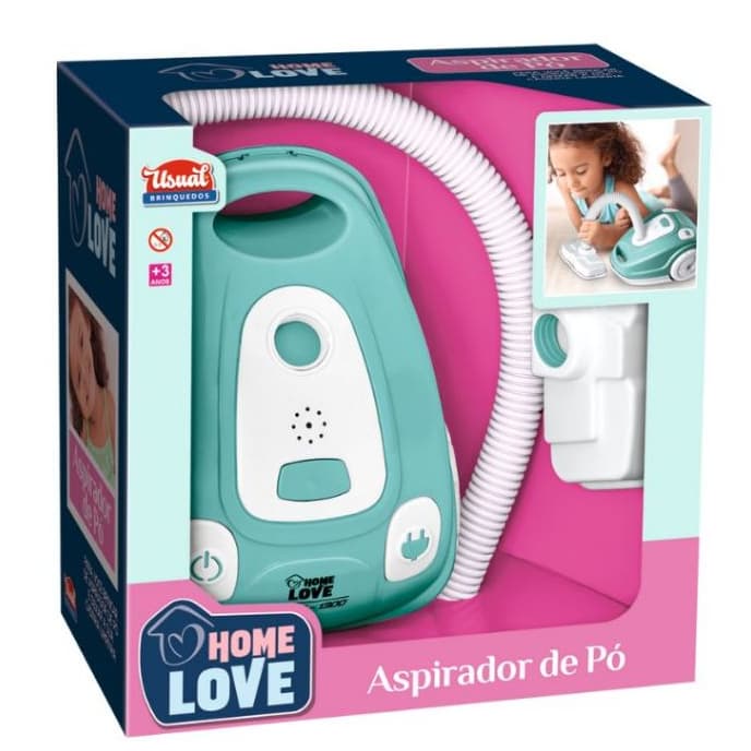 Aspirador De Pó Brinquedo Infantil - Home Love para Menina Educativo Infantil Usual Brinquedos