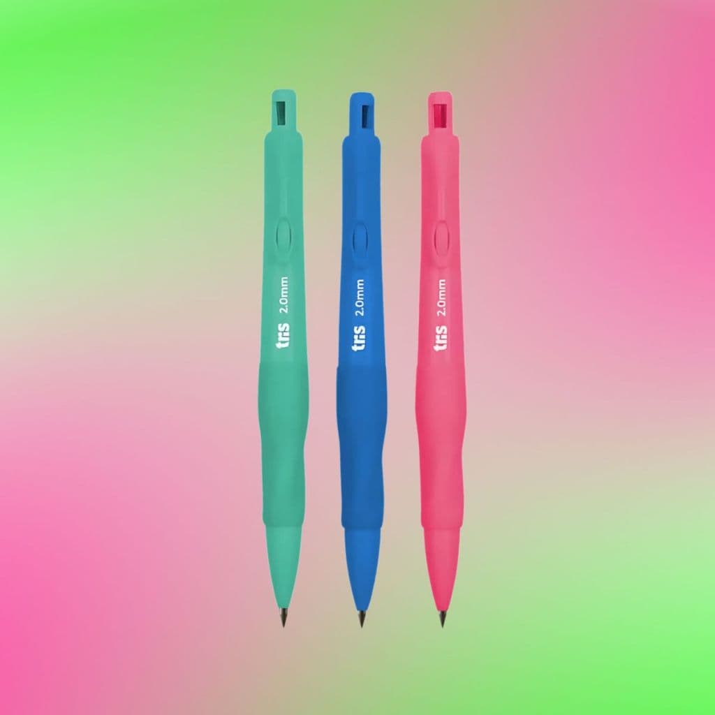 Lapiseira Balance Grafite 2.0mm C/ Apontador E Clip Tris