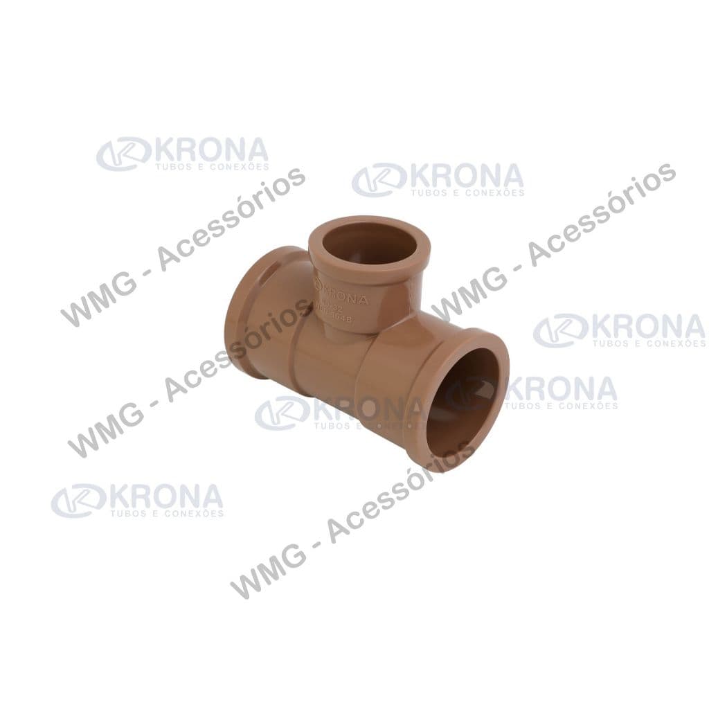 Kit 20 Conexão Tee Pvc  Soldável Marrom 25mm = 3/4