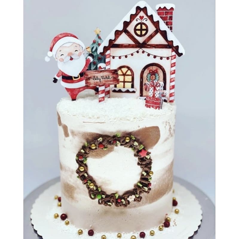 Topo de Bolo Natal/Topo Natalino/Feliz Natal/ Decoração de Natal