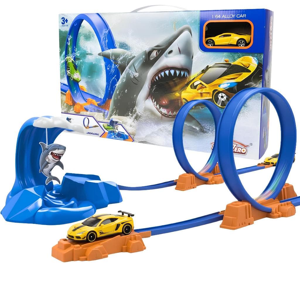 Pista De Carrinho Brinquedo Menino Pista Compatível Carrinho Hot Wheels Pista Loop