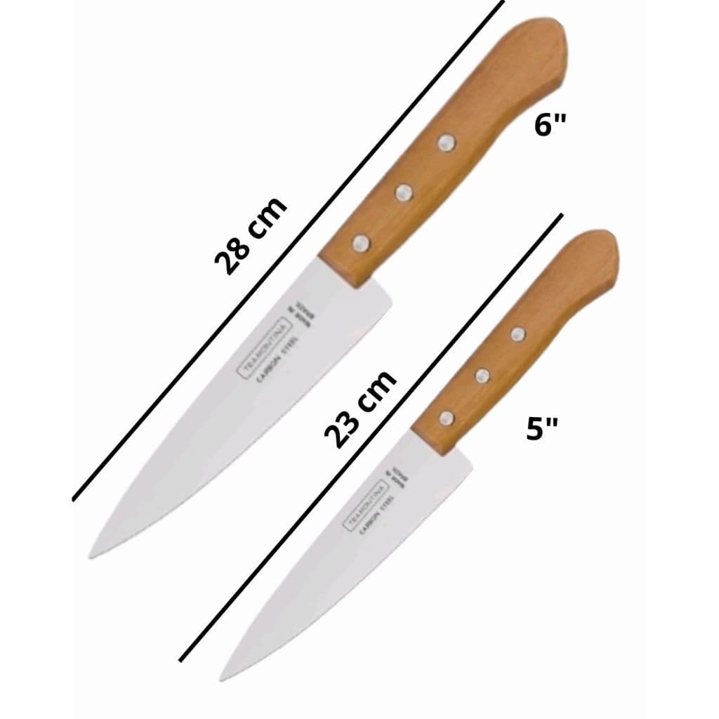 Faca Tramontina Aço Carbono Tradicional – Lâmina 5” e 6”