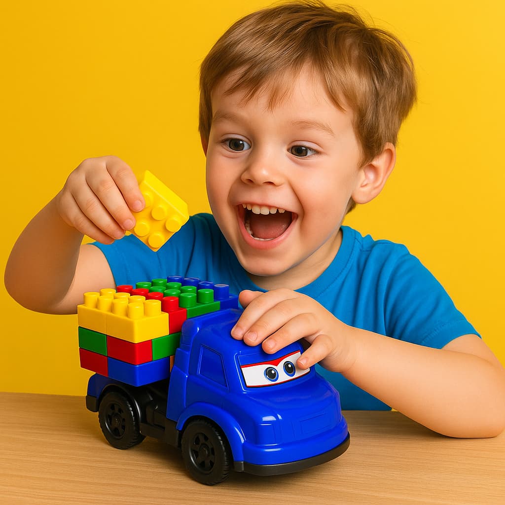 Carro Lego Caminhão Blocos De Montar Deko - Brinquedo