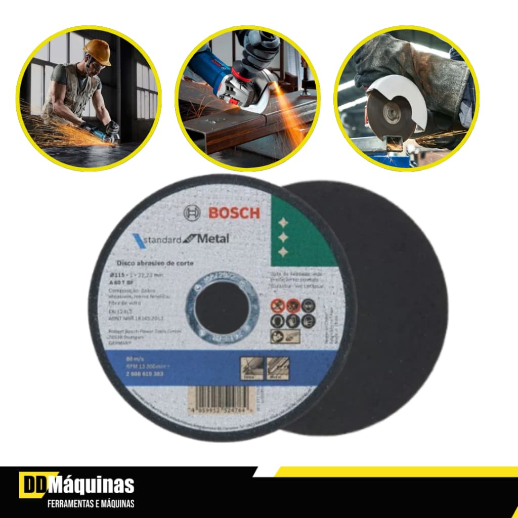Disco de Corte Standard for Metal 115x1mm Reto - Bosch
