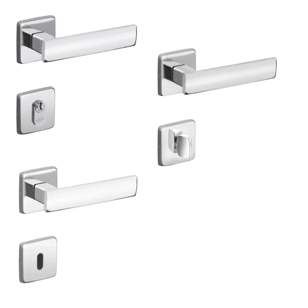 FECHADURA METRO LIGHT IMAB CROMADA 55MM CR EXTERNA INTERNA BANHEIRO