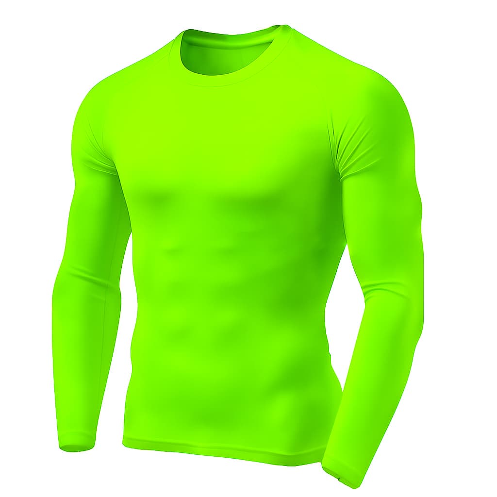 Blusa Térmica Verde Neon Masculina e Feminina Proteção Uv Unissex Segunda Pele Compressão Treino