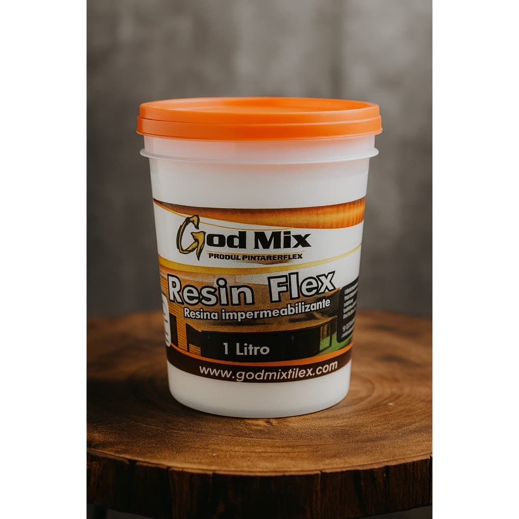 God Mix Resina Incolor para Piso Parede Laje e Telhado Impermeabilização e Proteção Premium 900ML / 3,6L