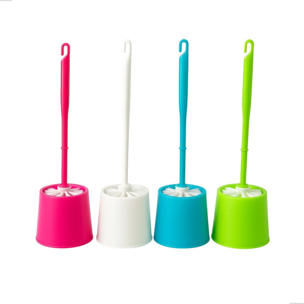 Escova Sanitaria Com Suporte De Plastico Redondo Colors