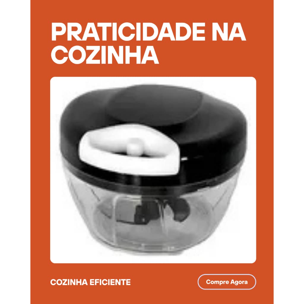 🔪 Mini Processador de Alimentos Multifuncional Prime  – Agilize sua Cozinha! 🍳