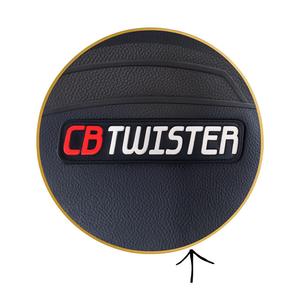 Capa de Banco Moto CB Twister Emborrachada Antiderrapante Impermeável Esportiva Personalizada