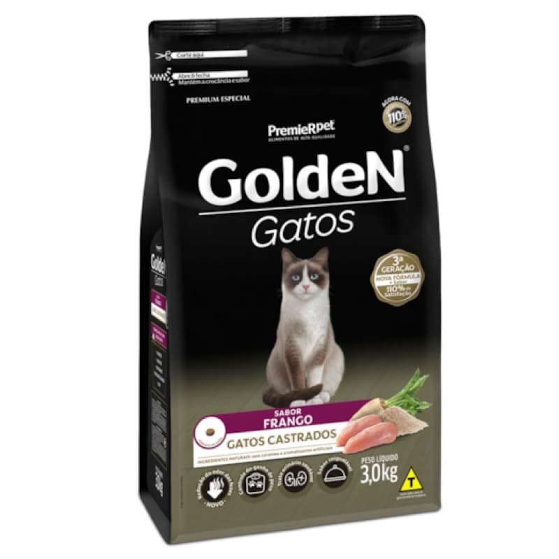 Ração  Granel Golden Castrado sabor frango 1 kg