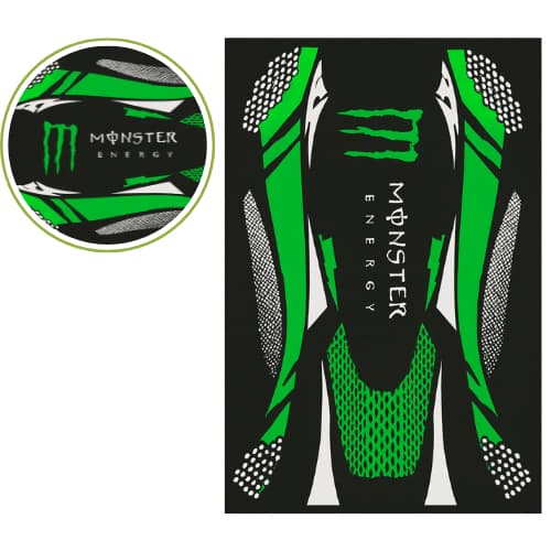 Capa de Banco Moto Monster Antiderrapante Emborrachada Esportiva Honda Yamaha Suzuki