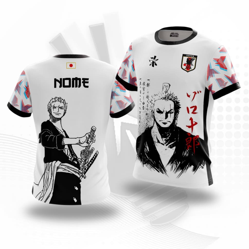 Camiseta Anime One Piece JAPÃO "ZORO" Masculina / Feminina / Infantojuvenil Personalizável