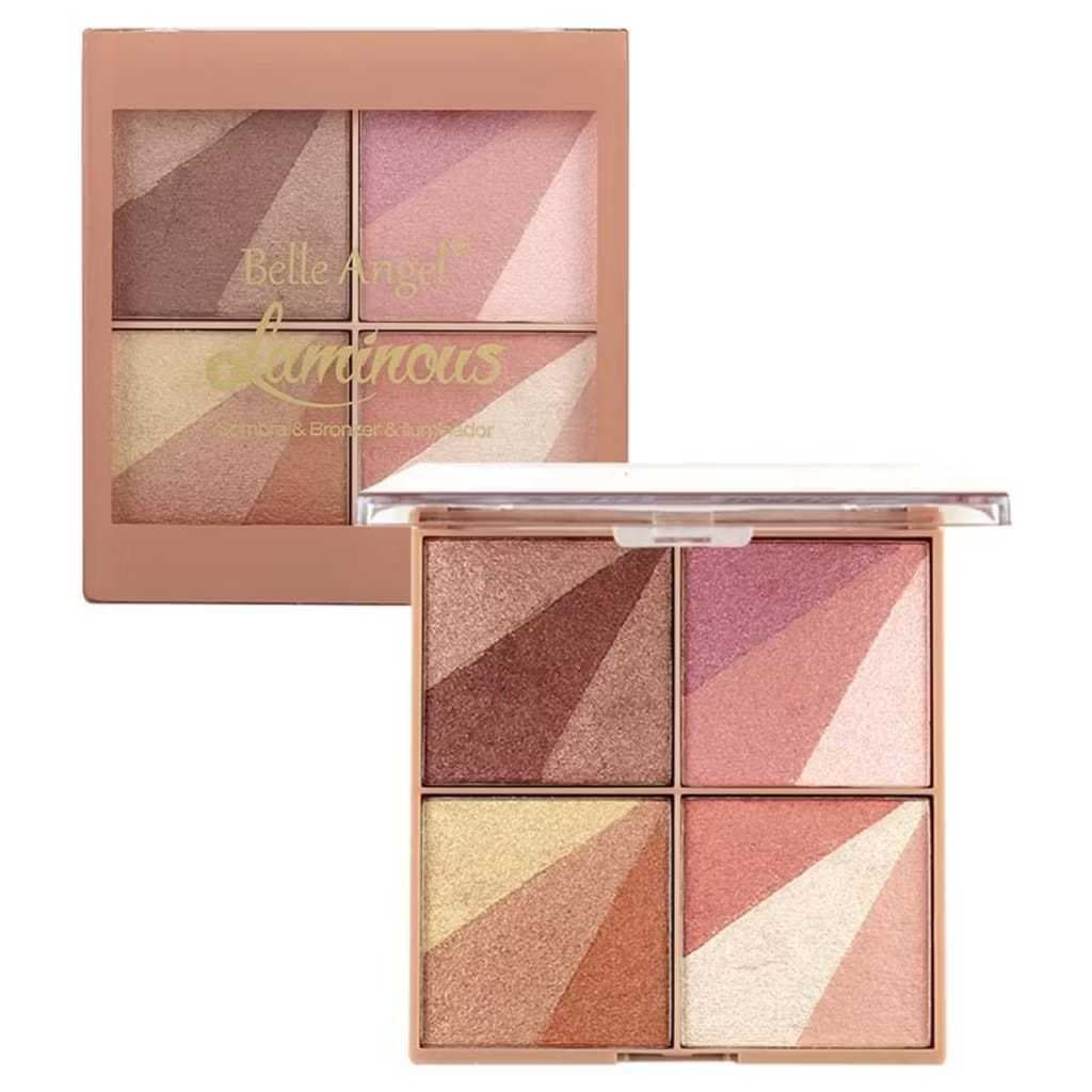 Paleta De Sombra/Bronzer/Iluminador Luminous Belle Angel B122