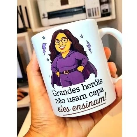 Caneca-Caricatura-Personalizada-Presente-Criativo-Desenho-Foto-Única-Arte-Namorados-Mães- caneca com frase