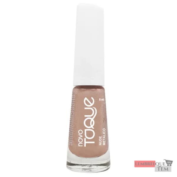 Esmalte Novo Toque Nude Metálico 8ml – Elegância com Toque de Brilho