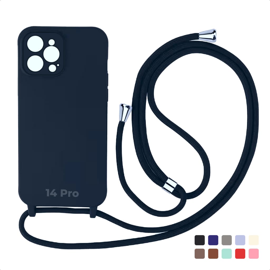 Case Capa Facility de Silicone Com Cordão Alça Capinha Para iPhone 14 Pro