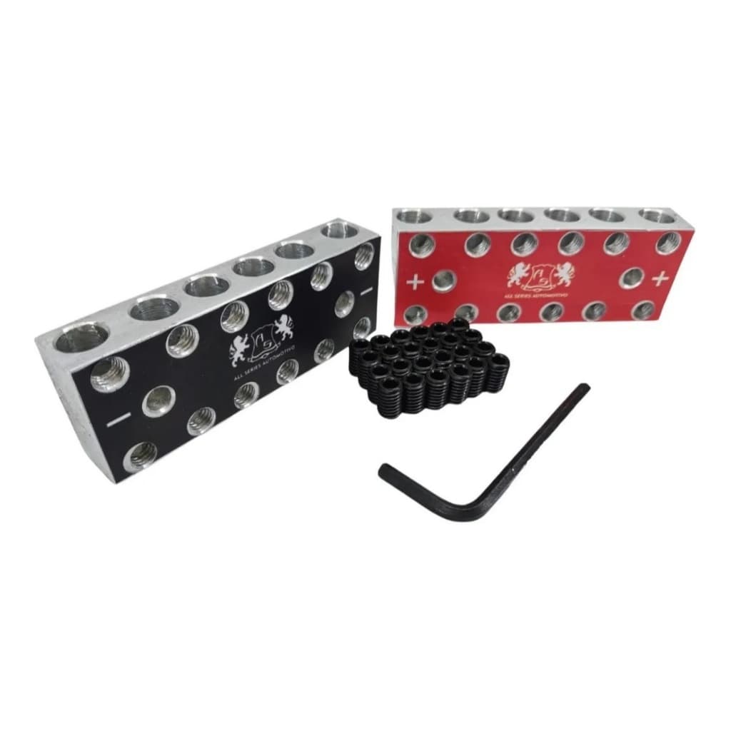 Bloco Distribuidor As 6x6 12via Barramento Som Automotivo 70mm