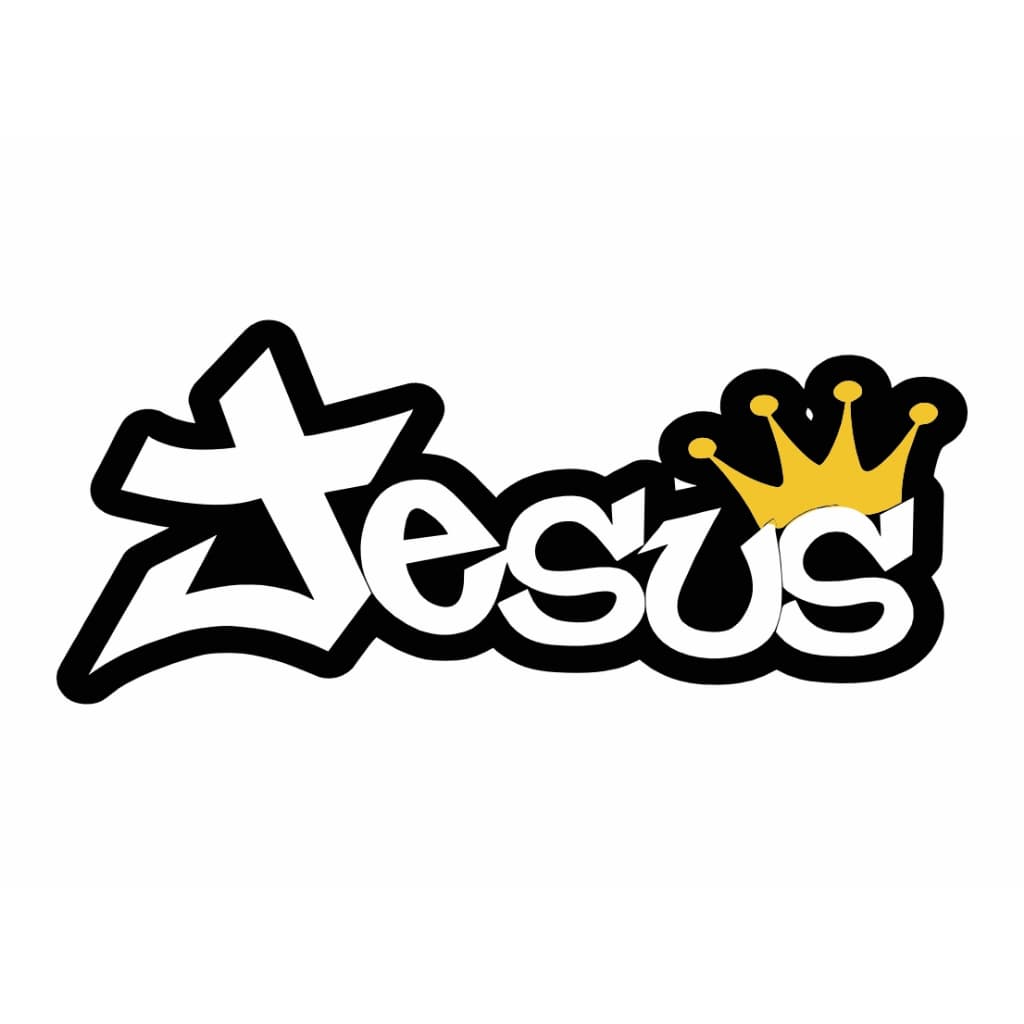 Adesivo Jesus deus com Coroa para Carro Moto Caminhão Decoração