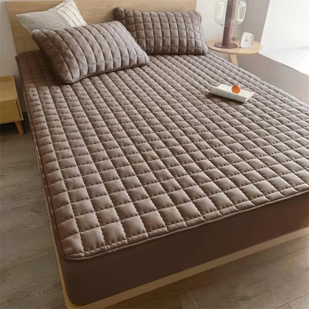 Capa e Protetor de Colchão Box Casal Queen King Impermeável Matelada Conforto Proteção Colcha Cama