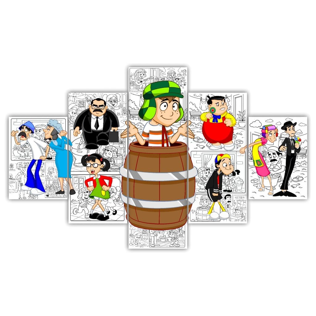 QUADRO DECORATIVO CHAVES DESENHO ANIMADO QUARTO CRIANÇA NOSTALGIA