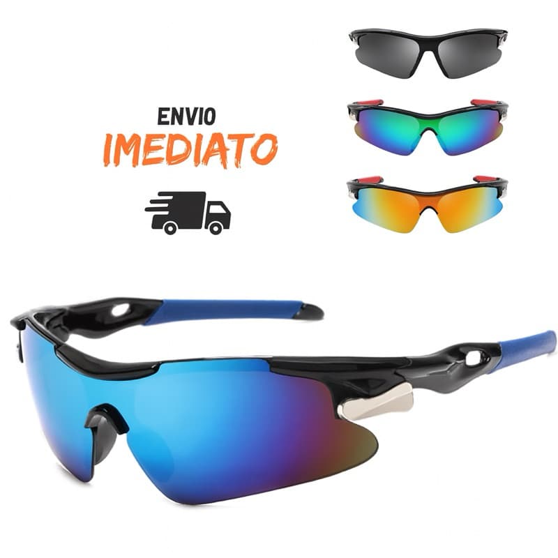 Óculos de Sol Esportivo Ciclismo MTB Corrida Proteção UV400 Anti-Reflexo