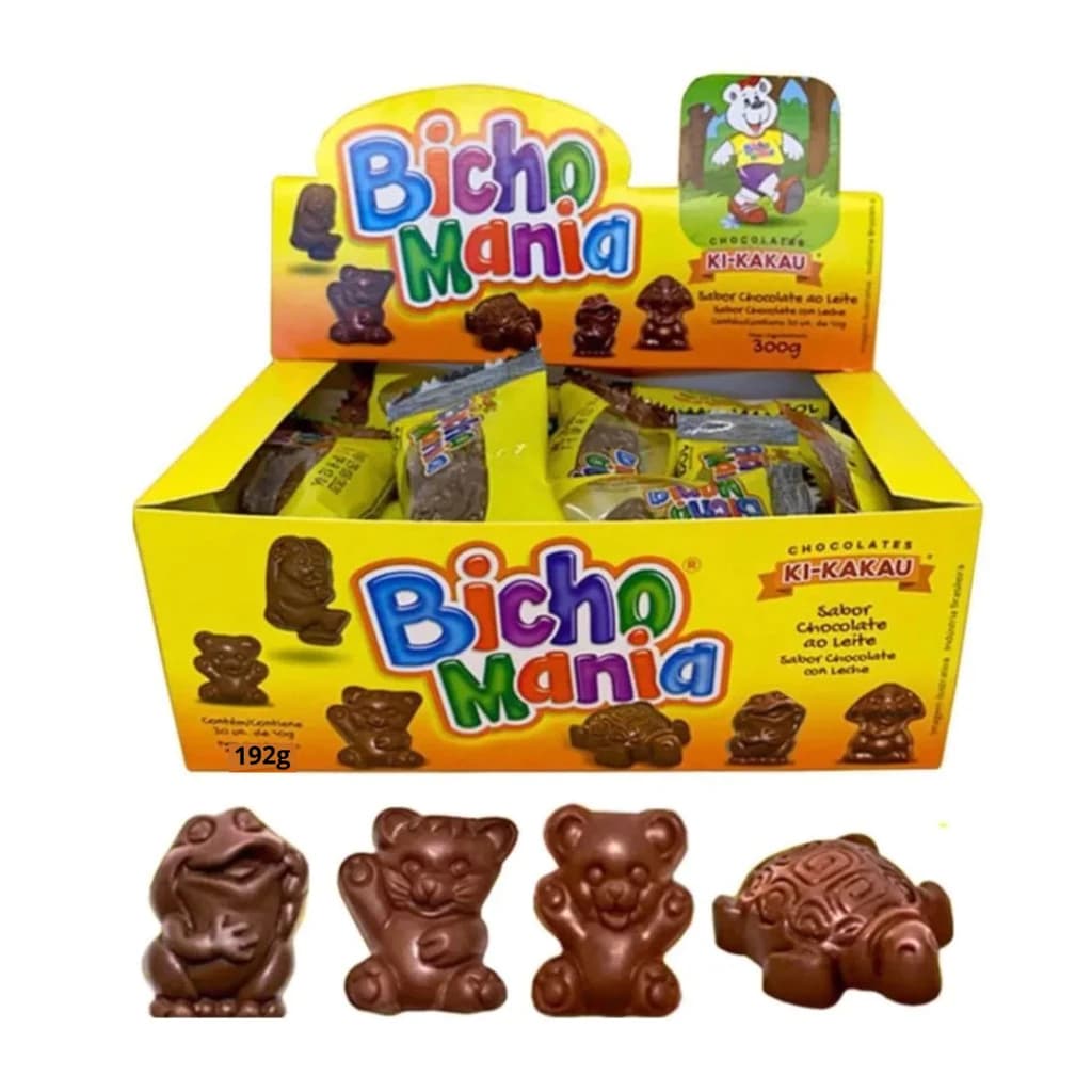 Bicho Mania 1 Display 192g - KI KAKAU Para Festa Lembrancinha